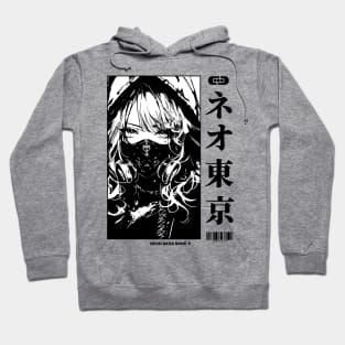 Japanese Cyberpunk Anime Girl Techwear 02 Hoodie